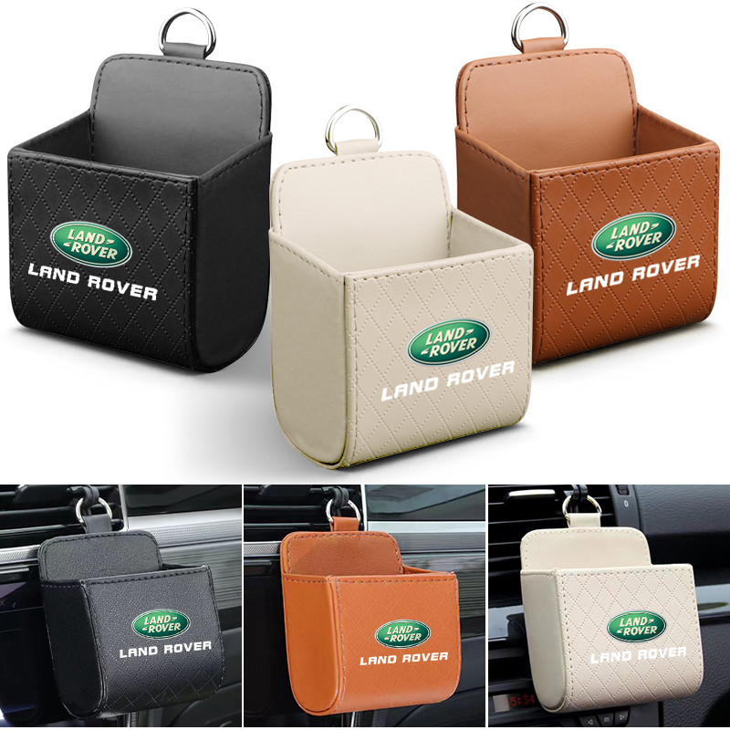 รถหนังกระเป๋า Air Vent Dashboard Tidy แขวนกล่องสําหรับ Land Rover Range Rover L322 P38A L405 LR2 LR3
