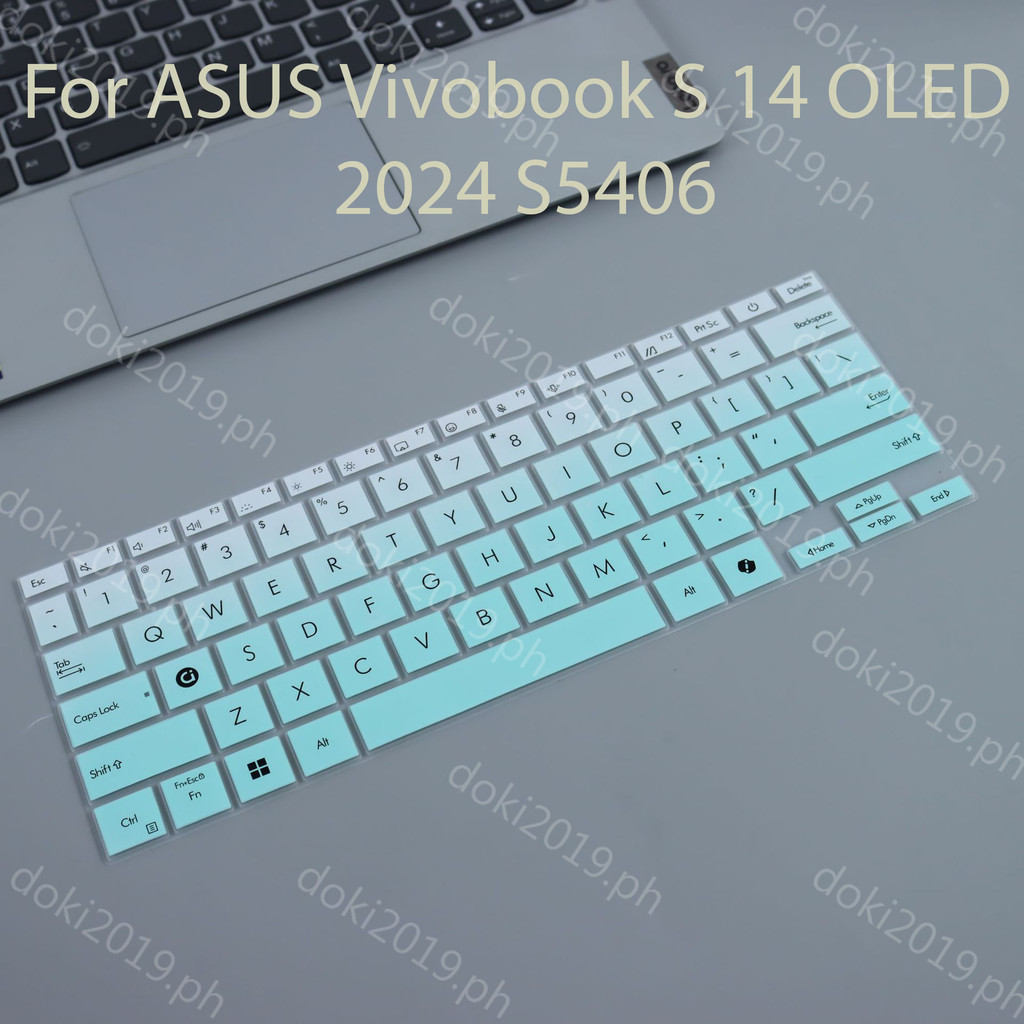 ซิลิโคนแป้นพิมพ์แล็ปท็อปสําหรับ ASUS Vivobook S 14 OLED 2024 S5406 S5406M S5406MA S14 M5406 M5406N M5406NA M5406WA M5406UA