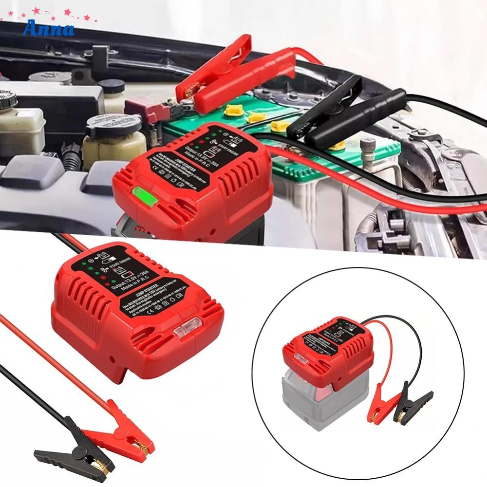 【Anna】Portable For Jumper Cables for Emergency Starts of Vehicles with For 18v Battery