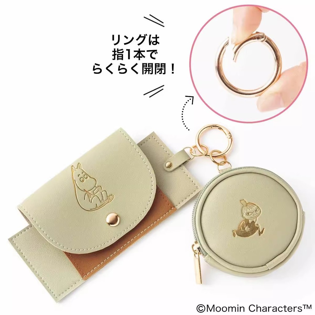 Moomin กล่องเก็บแว่นตา กระเป๋าใส่เหรียญ กระเป๋าจิปาถะ นิตยสารญี่ปุ่น Appendix