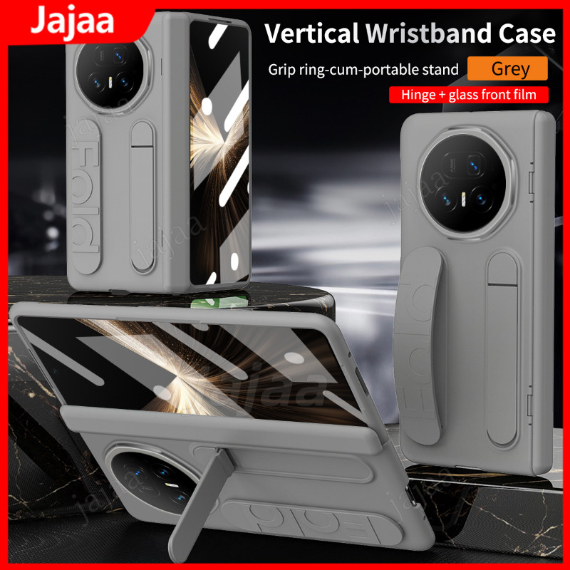 Skin Friendly Matte Hard Case สําหรับ Honor Magic V5 V3 Vs3 5G สายรัดข้อมือบานพับวงเล็บพับกันกระแทก Hard Cover