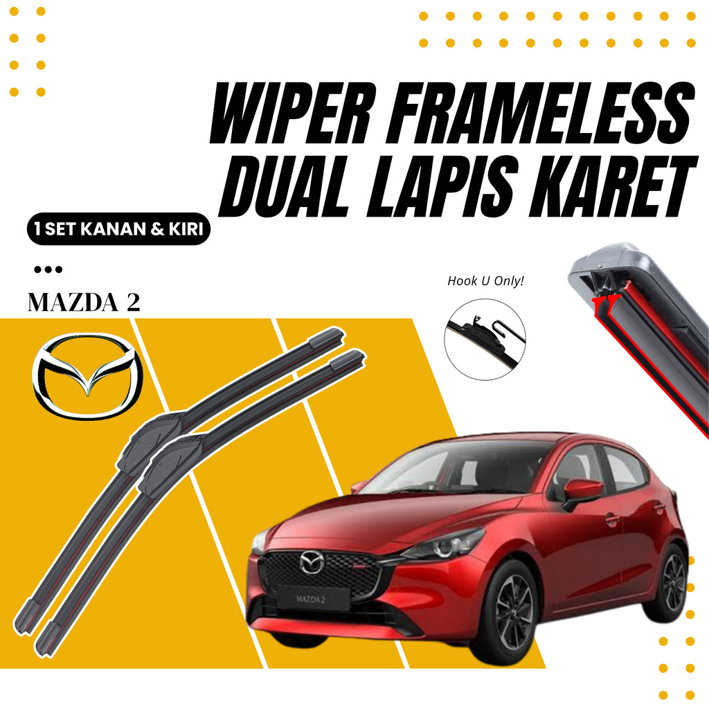Mazda 2 Premium Dual Car Wiper One คู่ซ้ายขวา ANTAPANI MOTOR