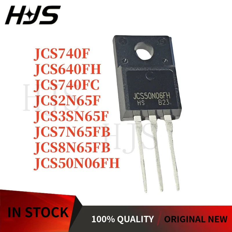 1-5PCS JCS7N65FB JCS3SN65F JCS50N06FH JCS2N65F JCS640FH JCS740FC JCS740F JCS740F JCS8N65FB TO-220F F