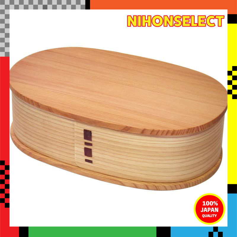 Bento Box Odate Kogeisha Magedawappa Oval Bento Box (Large) Akita Cedar 750ml 1-tier Made in Japan B