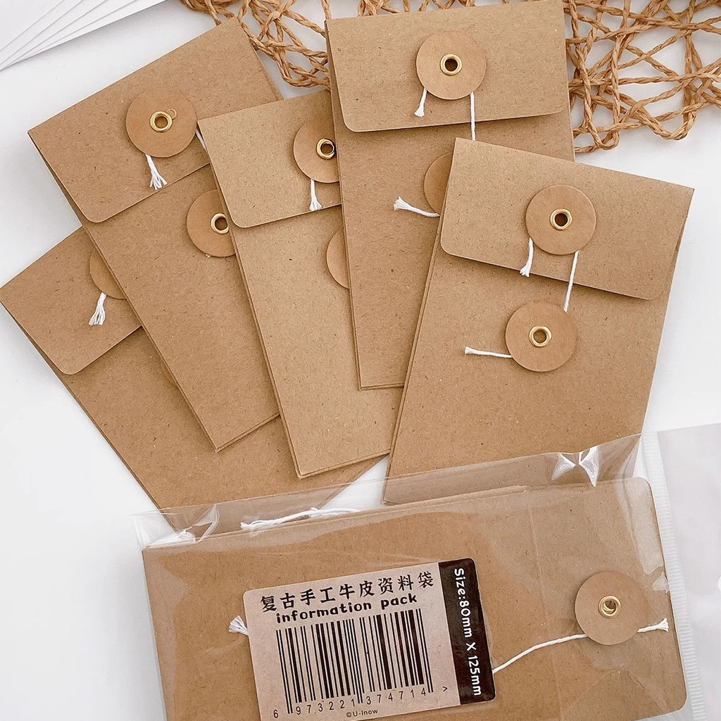 Retro Handmade Cowhide Information Bag M5A7 Loose-leaf Book Matching Paste Storage Bag Envelope File