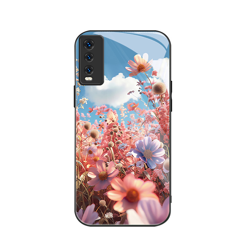 สําหรับ Vivo Y20/Vivo Y20i/Vivo Y20S/Vivo Y11s , ดอกไม้บานเต็ม, บุคลิกภาพอินเทรนด์, เคสป้องกันโทรศัพ