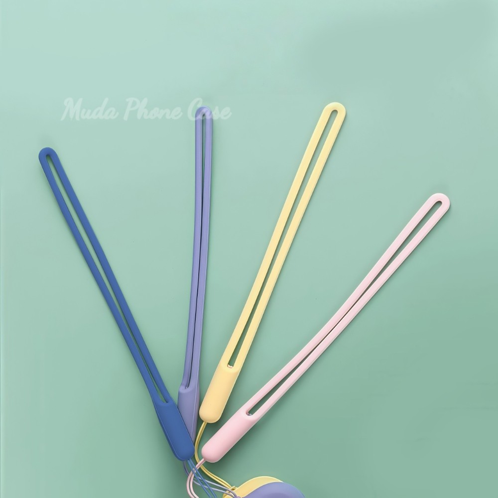 ซิลิโคน Lanyards ป้องกันการลื่นไถล กันน้ำ ไม่หักง่าย หลายสี อุปกรณ์เสริมสำหรับโทรศัพท์ เหมาะสำหรับกรณีโทรศัพท์ทั้งหมด - รูปที่ 6