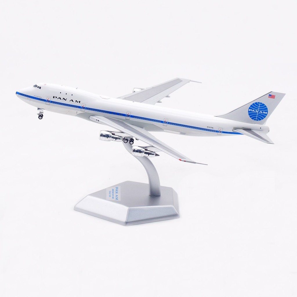 HX รุ่น 1: 400 Pan Am Air B747-100 รุ่นตัวละครขนาดเล็ก N747PA โลหะผสมเครื่องบินรุ่นของสะสม