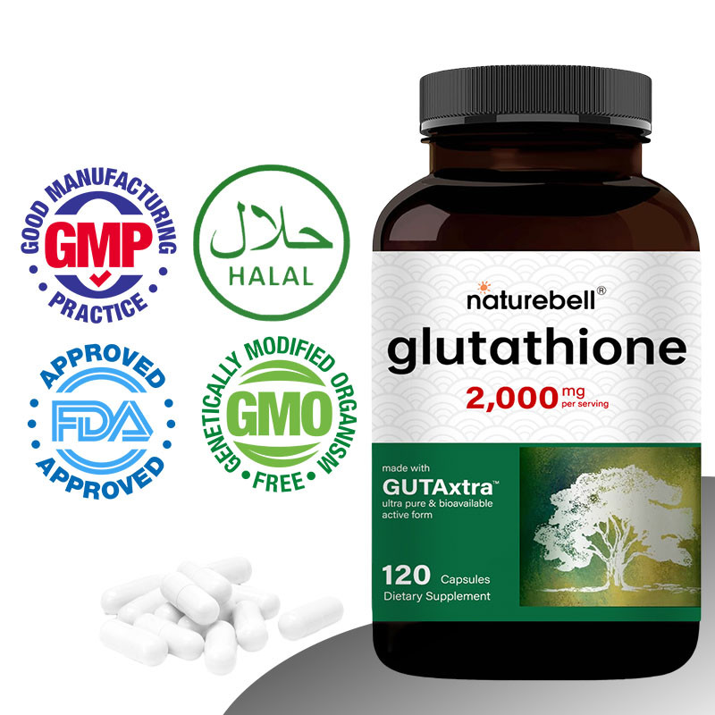 NatureBell Premium Glutathione Supplement, Regenerates Vitamins C/E, เสริมสร้างภูมิคุ้มกัน
