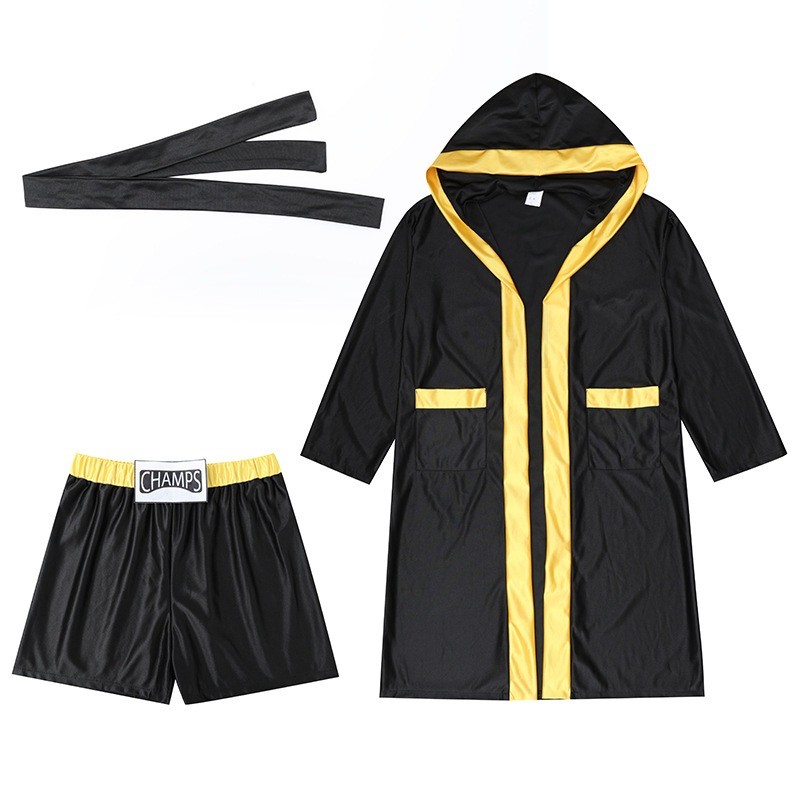 สินค้าอยู่ไทย    เสื้อคลุมนักมวย นวมนักมวย ชุดนักมวย ชุดแชมป์มวยโลก boxing costume cp79.4 ac17.6