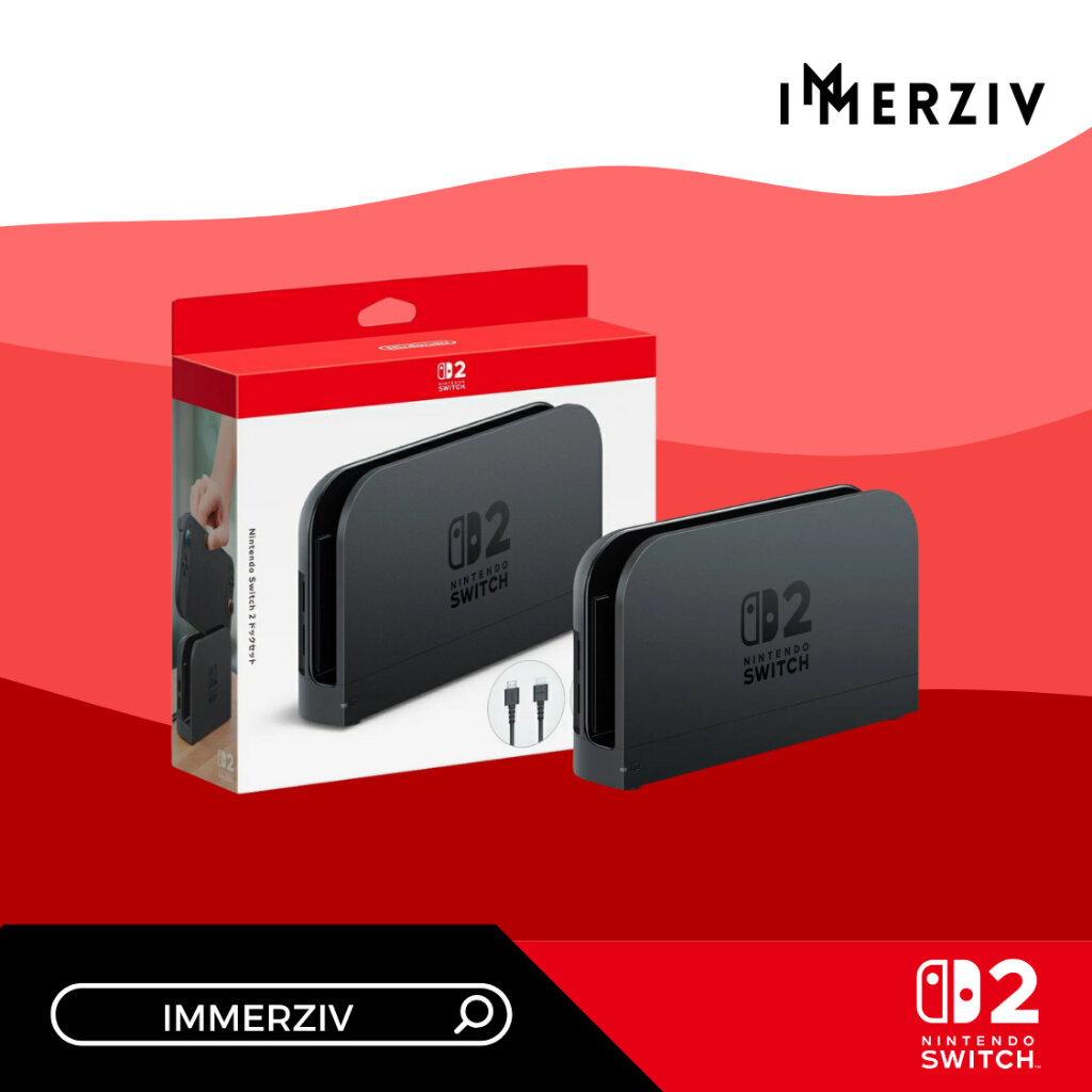 (พร้อมส่ง) DOCK SET FOR NINTENDO SWITCH 2 (อุปกรณ์เสริมสวิตช์2) (BY IMMERZIV)