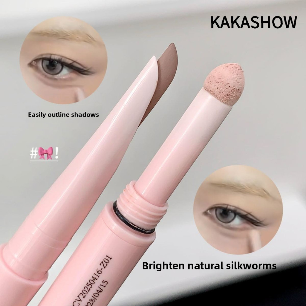 KAKASHOW # KAKASHOW Double-Headed Eyelid Tape Pen Highlight Eyeliner Long-Lasting Color Rendering No Smog