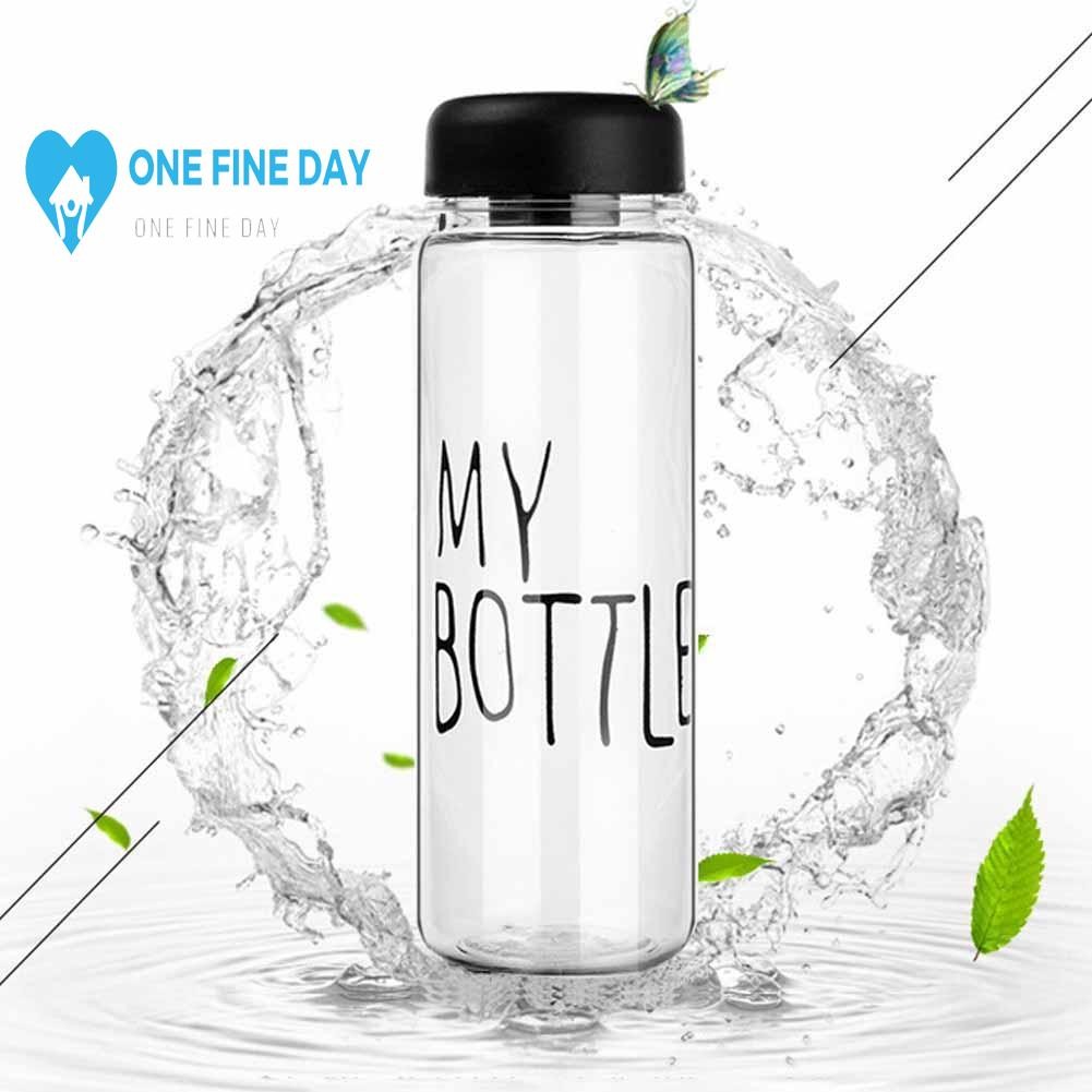 500ml ขวดน้ําพลาสติกโปร่งใสหรือ Frosted สี Travel Custom Leakproof ความร้อนขวด Y1y8