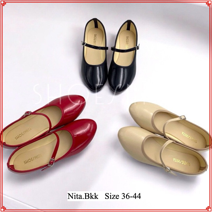 รองเท้าคัชชู ส้นแบน ไซส์ใหญ่ 36-44  Nita.Bkk