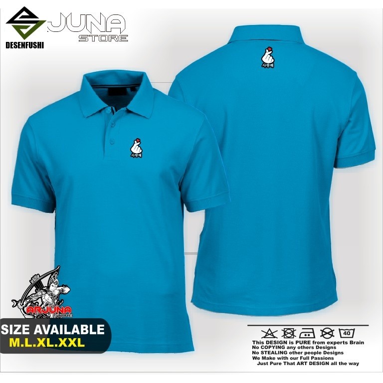 Pooshirt/New Saranghae Love Korea V1 Polo C.J52