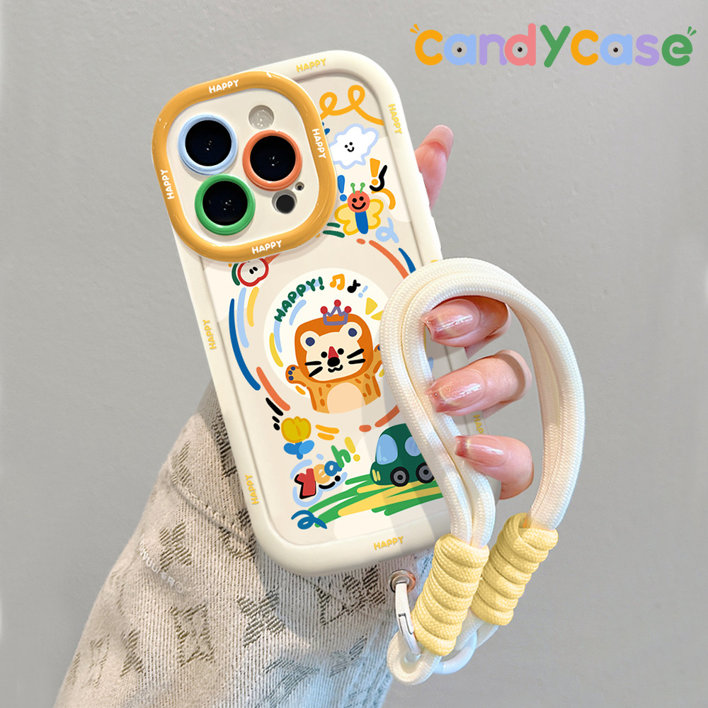 เคสสําหรับiPhone 16 15 pro Max 12 13Pro 11 14 Plus 7+ 8+ Xs Maxน่ารักLittle Lionเคสโทรศัพท์Z03076