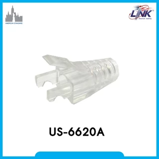 LINK US-6620A (1 แพ็ค/10 ชิ้น) CAT6 LOCKING PLUG BOOT Transparent แบบล็อคหัว CAT6 สีโปร่งใส