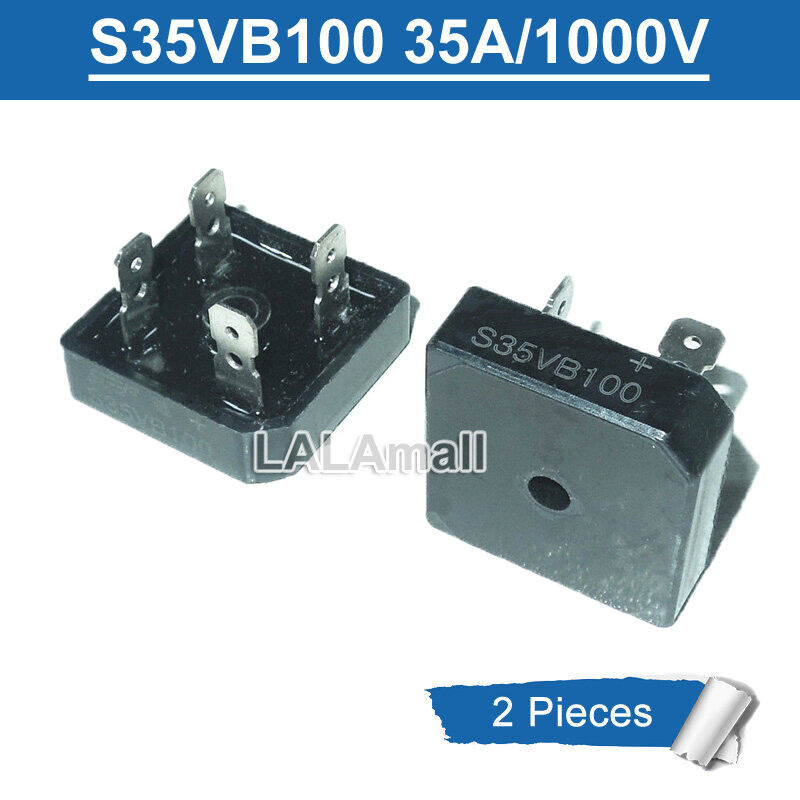 2pcs S35VB100 S35VB 100 S35 VB100 35A/1000V สะพานวงจรเรียงกระแสไดโอดใหม่เดิม WVWT
