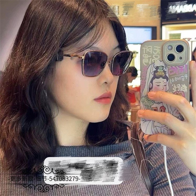 AI36 CHA# Sunglasses for women, square frame, fashionable metal sunglasses for men ch4289