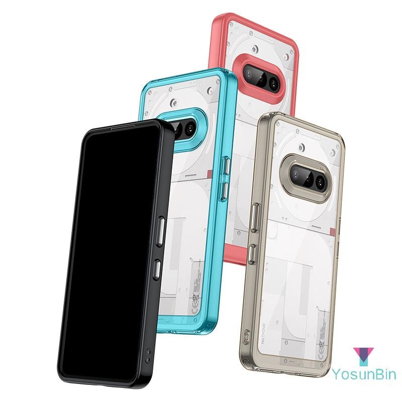 YosunBin] สําหรับ Nothing Phone 3a Case Cover Nothing Phone 3a Funda Coque Hard โปร่งแสง Soft Edge B