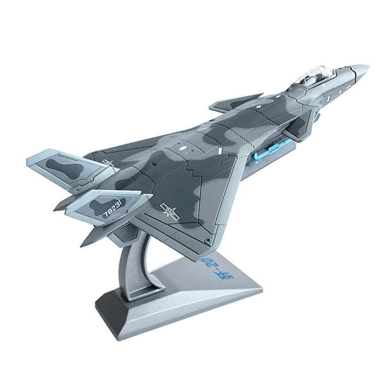 1: 48/72/100 J-20 โลหะทหารรุ่นจําลองโลหะผสมรุ่น J20 Fighter พร้อม Landing Rack สามารถได้รับ