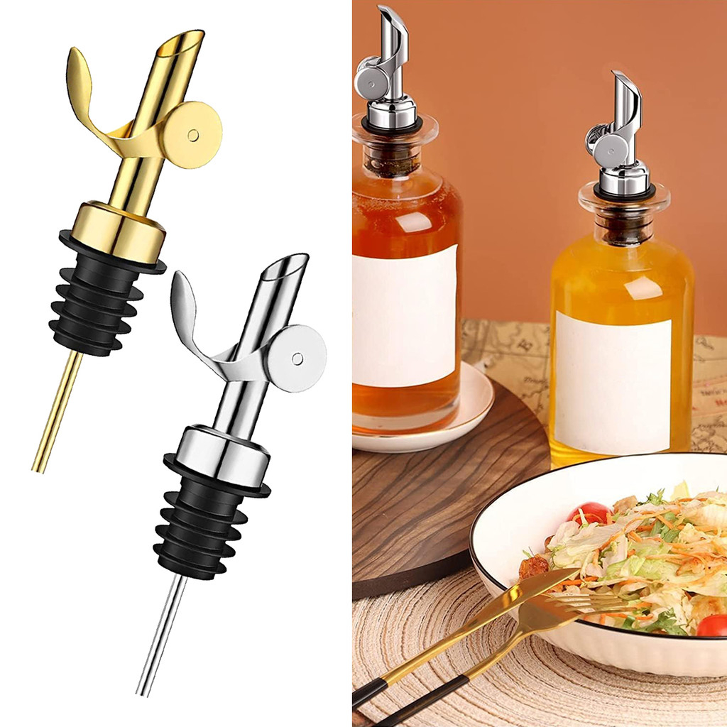 Llittlesunlaไวน์ Pourer ขวด Pourer สําหรับ Spirits ขวดไวน์ตู้น้ําส้มสายชู Olive Oil Pourer Stopper ขวด Pourers