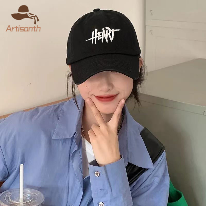 ส่งเร็ว💥หมวกแก๊ปเบสบอล ปัก HEART (มี 4 สี) หมวกแก๊ป หมวกกีฬา สําหรับผู้ชายและผู้หญิง - รูปที่ 5