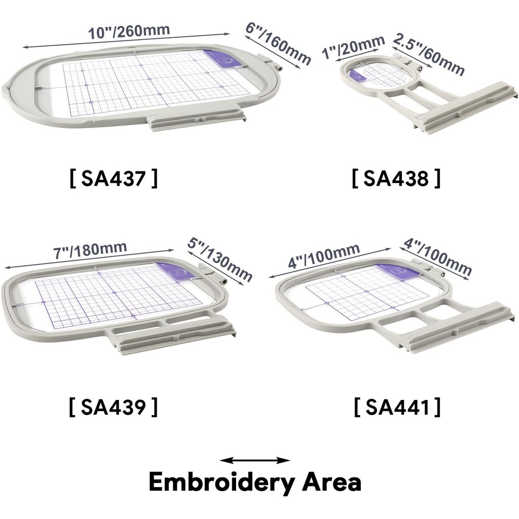 MagnaHoop เย็บปักถักร้อย Hoops สําหรับ Brother Innovias NQ1700E NQ1600E NQ3600D Dream เครื่อง 2 VE22