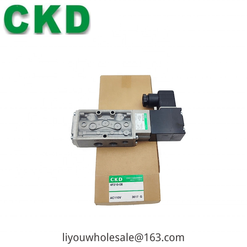 CKD Solenoid วาล์ว 4F210-08-AC220V, 4F210-08-DC24V, 4F220-08-DC24V, 4F220-08-AC220V, 4F230-08-AC220V