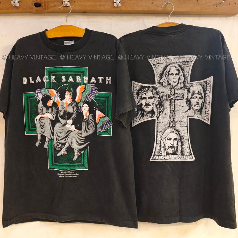 Black Sabbath limitted editionBio Washed tag Screen Star เสื้อวินเทจ เสื้อทัวร์ วงร๊อค heavy vintage shirt