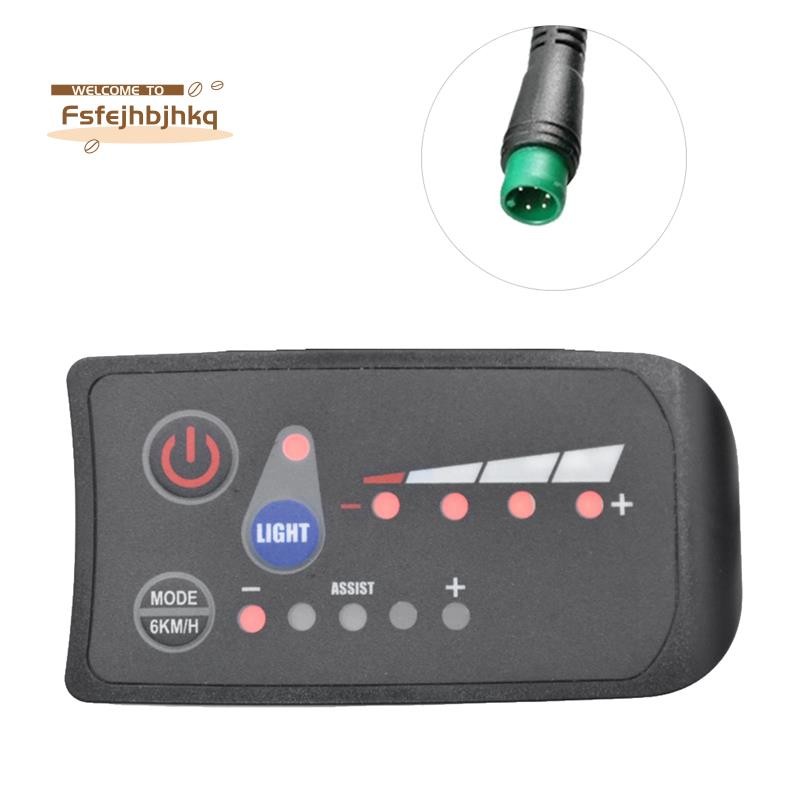 มิเตอร์จักรยานไฟฟ้า จอแสดงผล LED 48V IP65 UART Protocol อุปกรณ์เสริม 5PIN