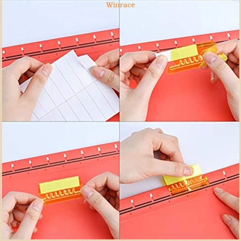 WRC 10ชิ้น แท็บโฟลเดอร์ไฟล์พลาสติกใสและแทรก2นิ้วโฟลเดอร์แขวนดัชนีแท็บสําหรับการระบุอย่างรวดเร็วง่ายต