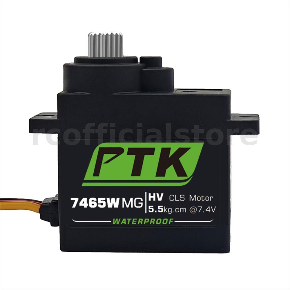 PTK 7465W MG 25T เกียร์อลูมิเนียม 180° เซอร์โว อาร์ซี กันน้ําดิจิตอล 9ก สําหรับหุ่นยนต์คงที่ปีกรถและเครื่องบินรุ่น