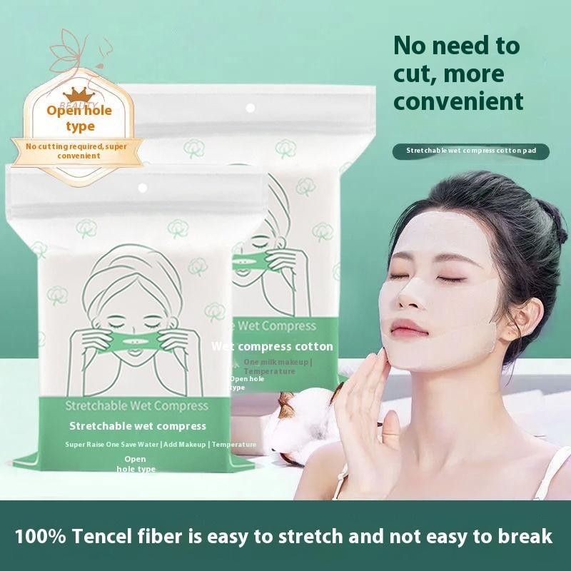 [maybeauty] สําลีแผ่นประคบเปียกแบบยืดได้ 100 ชิ้นเปิดประเภท Facial Moisturizing Makeup Remover ผ้าฝ้าย Ultra-thin Tencel {TH}