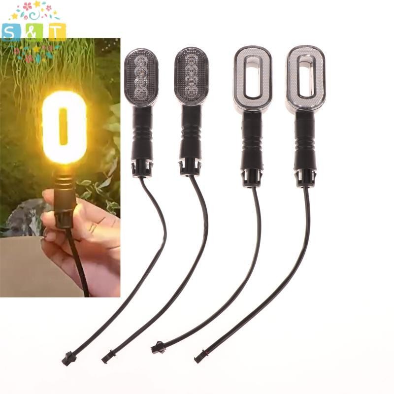 [S & T] 2PCS จักรยานไฟเลี้ยวแตรไฟท้าย 36 V/48 V/60 V/72 V จักรยานไฟเตือนโคมไฟกลางแจ้งสําหรับคันเร่งไฟฟ้ารถจักรยานยนต์อะไหล่สกู๊ตเตอร์ {th}