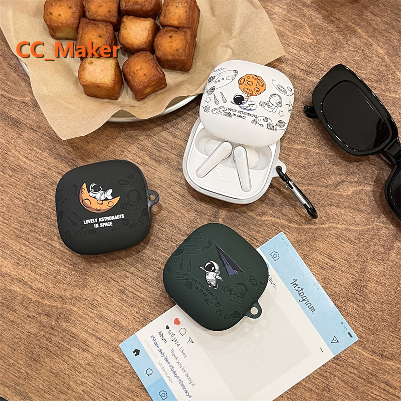 for Anker Soundcore Liberty 5 ANC Case Cartoon Astronaut Clear Soft Case Suitable for Soundcore Libe