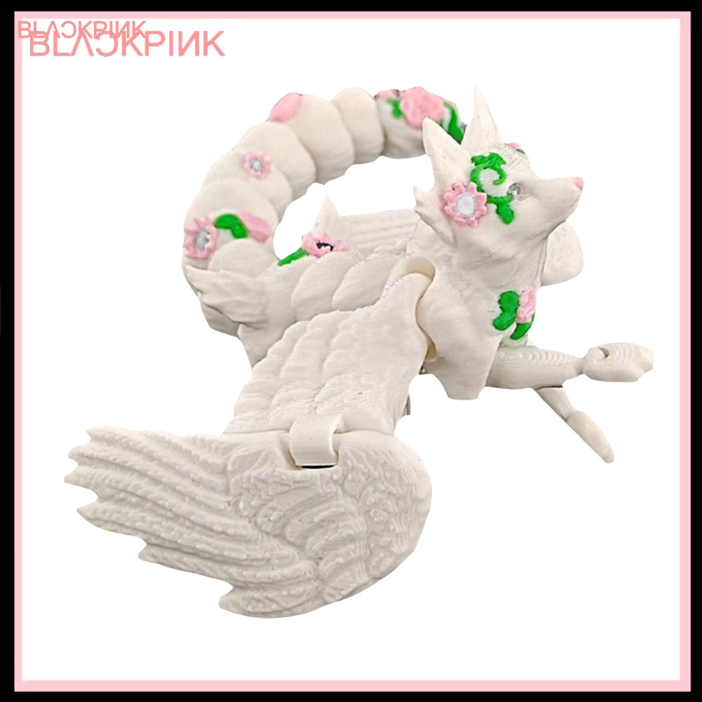 <Sunshine123> FoxสีขาวFidgetของเล่นน่ารัก3dพิมพ์หุ่นสุนัขจิ้งจอกสีขาวพร้อมข้อต่อที่สามารถเคลื่อนย้าย