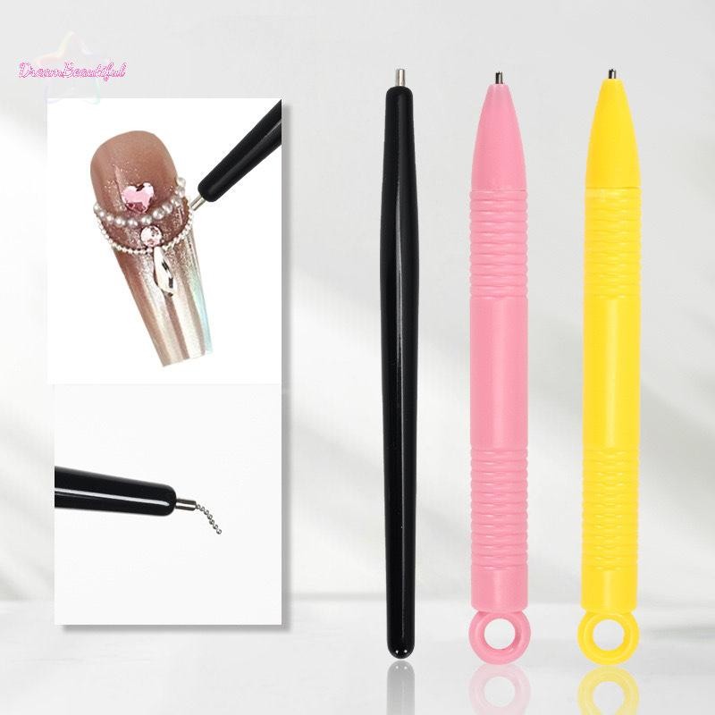 <DBFl-t> 1 ชิ้นผลปากกาเล็บเหล็กขนาดเล็กเล็บ Act ตกแต่งแม่เหล็ก Stick เครื่องมือสําหรับสตรีความงามเล็บใหม่