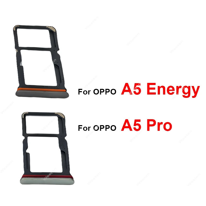 สําหรับ OPPO A5 A5 Pro 4G 5G ซิมการ์ดถาดผู้ถือซิมการ์ดสล็อต Reader อะแดปเตอร์เปลี่ยนอะไหล่ซ่อม