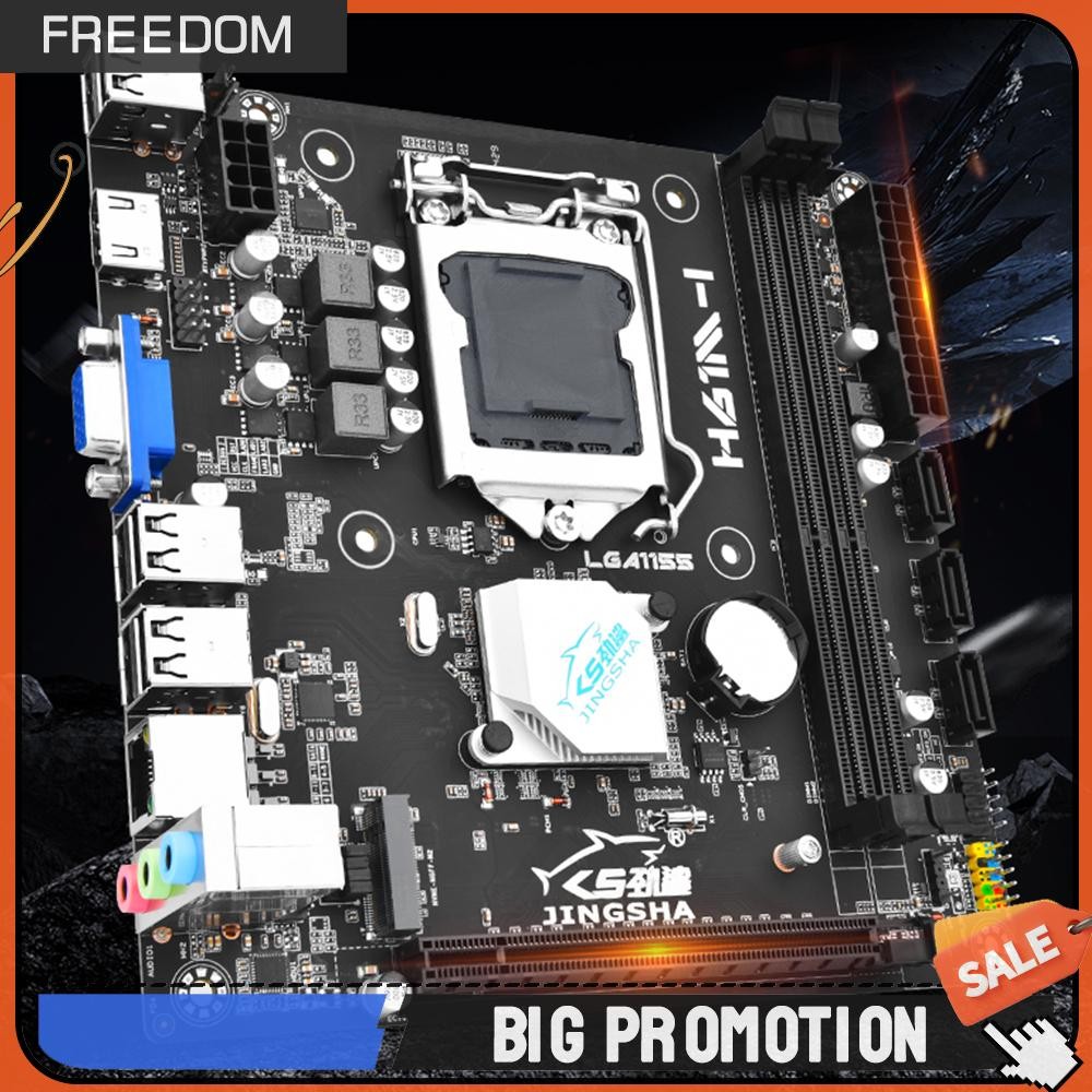 🚚มาถึงพรุ่งนี้🚚 H61MI เมนบอร์ดคอมพิวเตอร์ LGA1155 PC เมนบอร์ด M.2 NVME คอมพิวเตอร์เมนบอร์ด