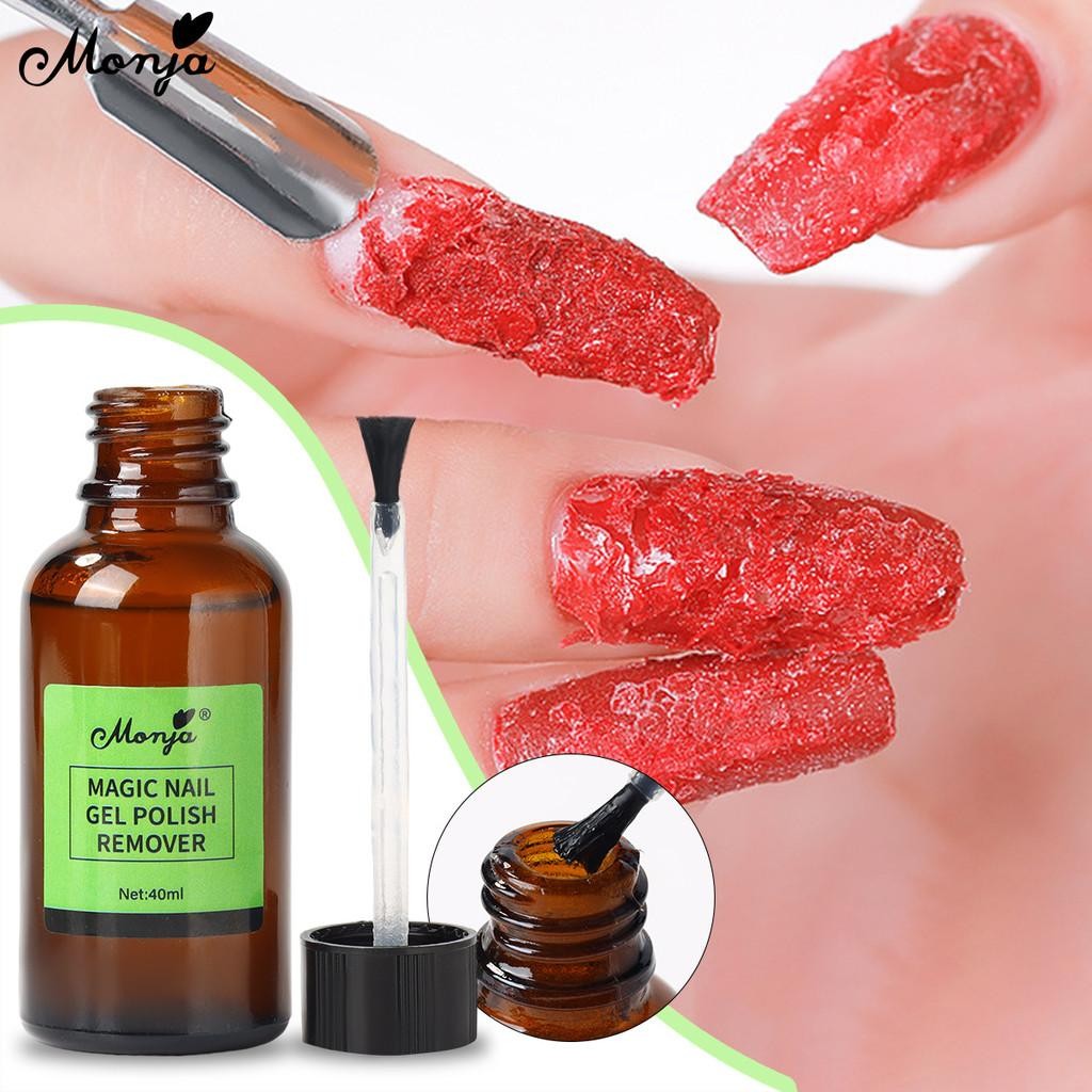 Monja Magic Remover สีเจล Polish Burst Strong Crack ทําความสะอาดลบเจล เล็บออกแบบลบเครื่องมือ