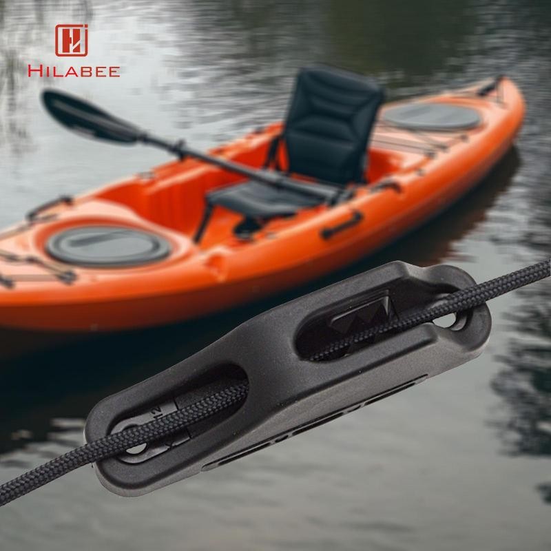 HILABEE Kayak Rope Cleat Fit 4-6mm Rope Nylon Easy Release Self Lock Rope Cleat