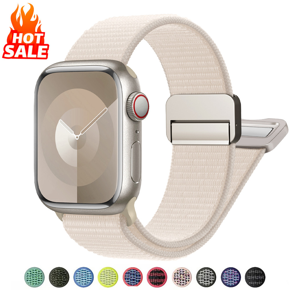 Strap for Apple watch band 46mm 40mm 45mm 44mm 41mm 38mm 42mm Nylon Bracelet iWatch Series 10 SE 9 8