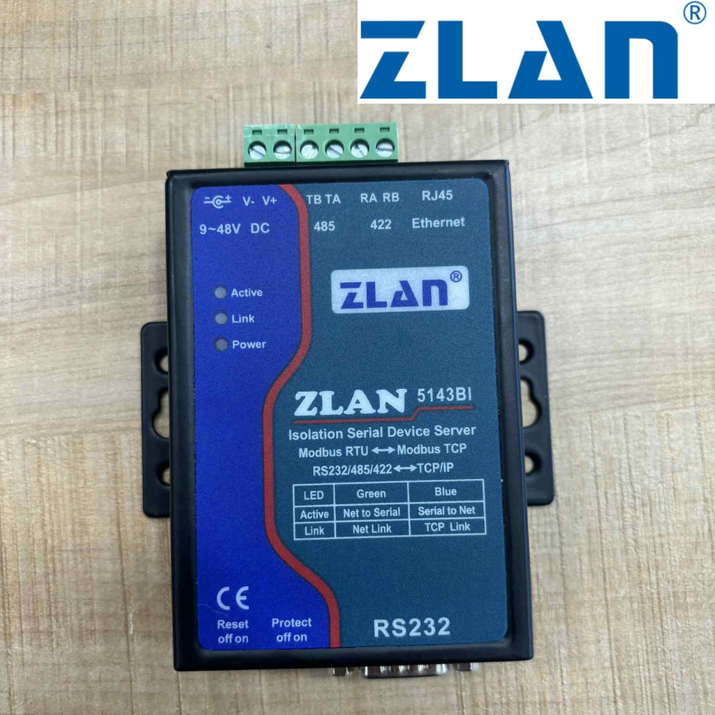 ZLAN5143BI Isolation Serial Device Server & Modbus Gateway – ZLAN