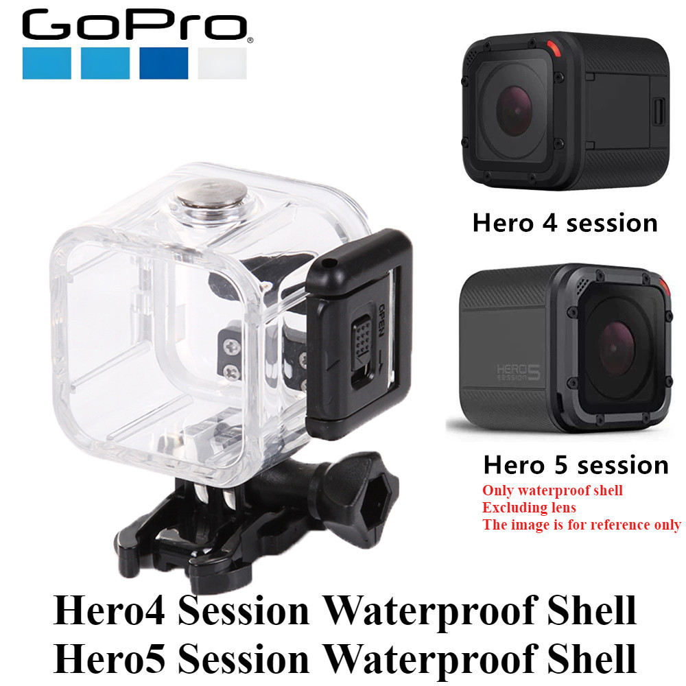 Gopro hero4 Session/hero5 Session กันน้ําเกราะป้องกันฝาครอบกันน้ํา Gopro กล้องกีฬาอุปกรณ์เสริม