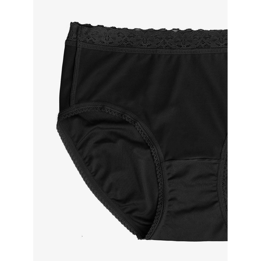 Sabina Habpy Panty  กางเกงในทรงเอวสูงปานกลาง รหัส HUZ24032BK - สีดำ - รูปที่ 2