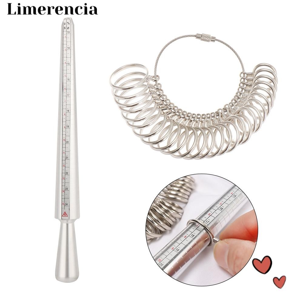 LIMERENCIA Finger Ring Sizer โลหะที่มีประโยชน์ Gauge Ring Sizer เครื่องมือ