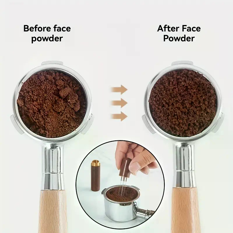 COD ชุดทำความสะอาดกาแฟ4 /5/14 ชิ้น - แปรงทำความสะอาดที่เข้ากันได้กับเครื่องเอสเปรสโซ่แบบอัตโนมัติเต็มรูปแบบ แปรงด้ามไม้ - รูปที่ 3