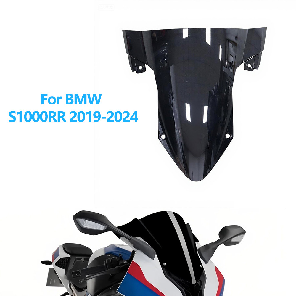 กระจกฟองคู่สําหรับ BMW S1000RR S1000 1000RR 2019-2024 2023 2022 WindScreen อุปกรณ์เสริมรถจักรยานยนต์ Fairing Deflector