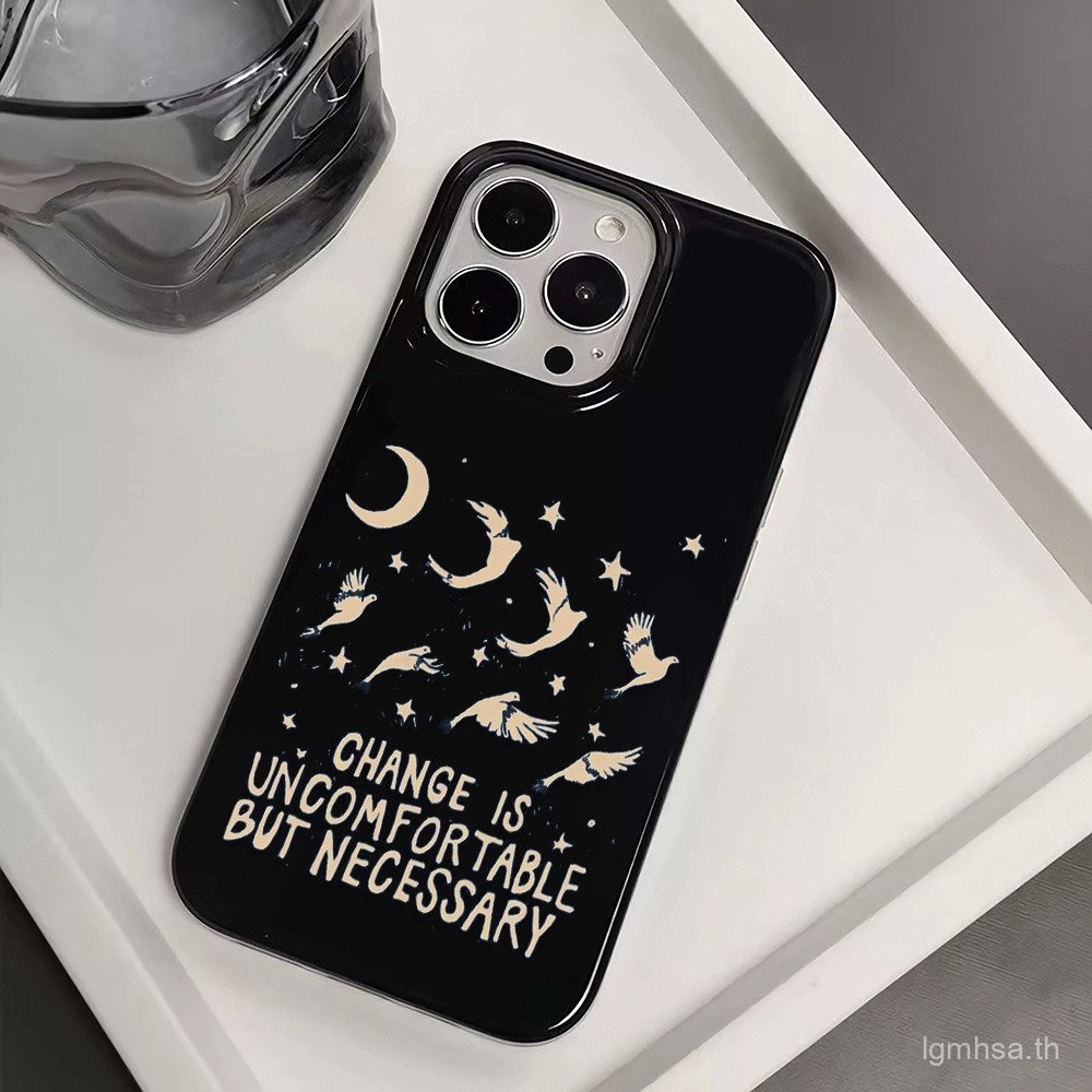 Star Lattice เคสโทรศัพท์ภาษาอังกฤษเหมาะสําหรับ iPhone xr 11promax 12pro 11 12 13 14 15 16 pro max xs